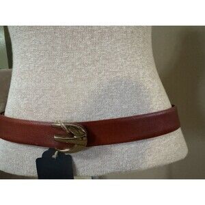 Harness House Steerhide Brown Belt With Gold Buckle 36/90